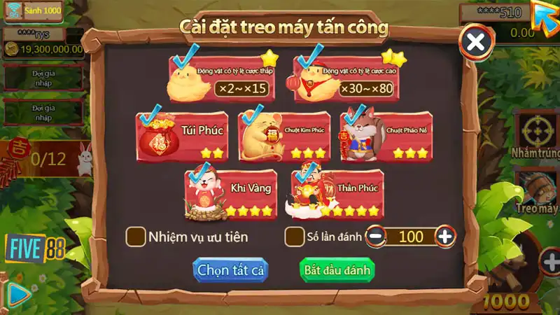 Gõ búa phát tài có nhiều loại mục tiêu khác nhau Gõ búa phát tài có nhiều loại mục tiêu khác nhau