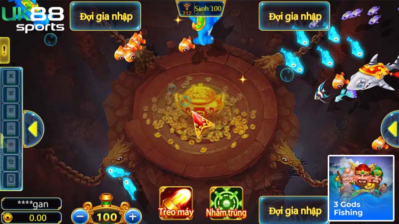 Thủ thuật chơi game 3 Gods Fishing bắn nhử, tiêu diệt cá vào thời điểm thích hợp